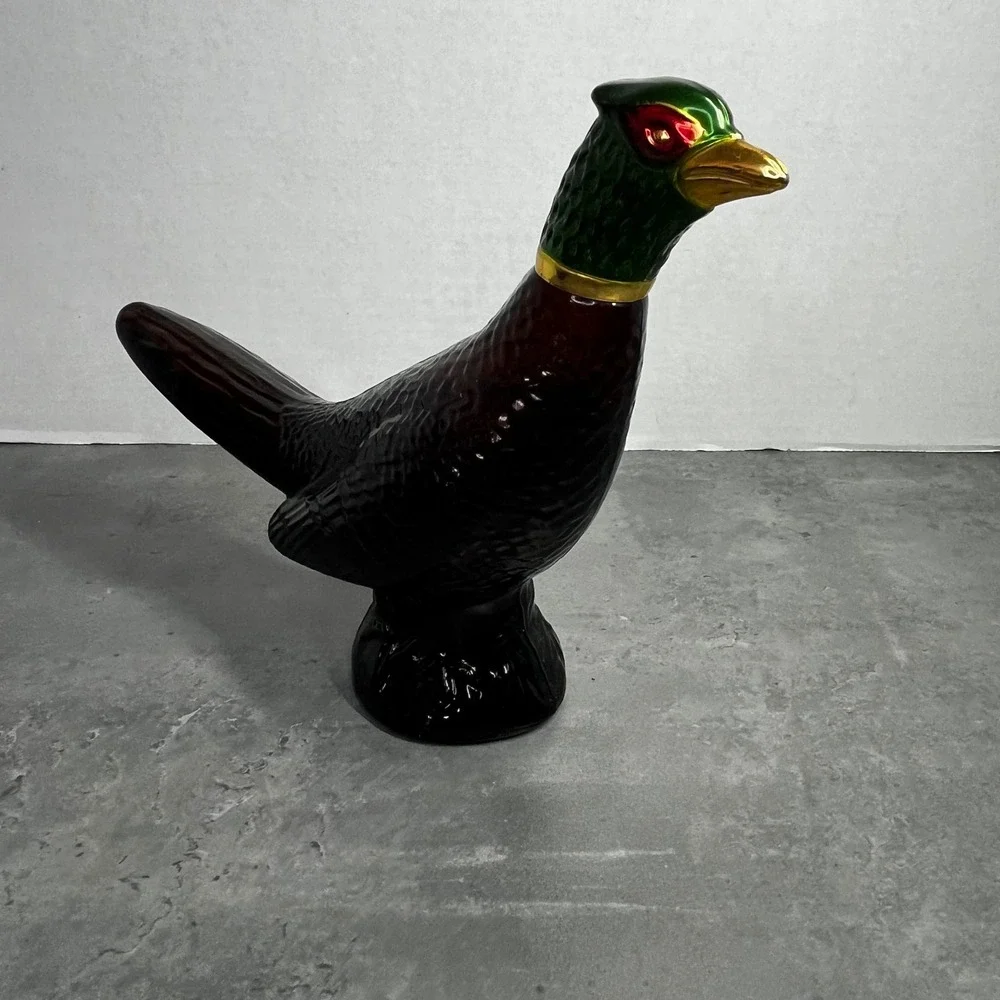 Vintage Avon Pheasant Decanter Oland After Shave Glass Bottle Collectible Brown‎